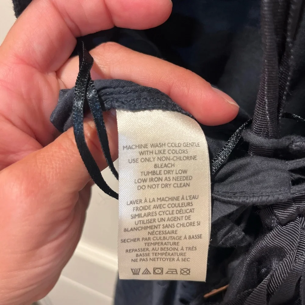 Free People Mikayla Ruffled V-Neck Jumpsuit in Midnight - Picture 12 of 13